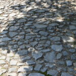 Obnovená historická dlažba